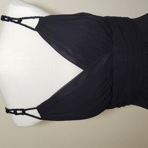 Dusk Collection Women's Black Chiffon Party/Prom Dress